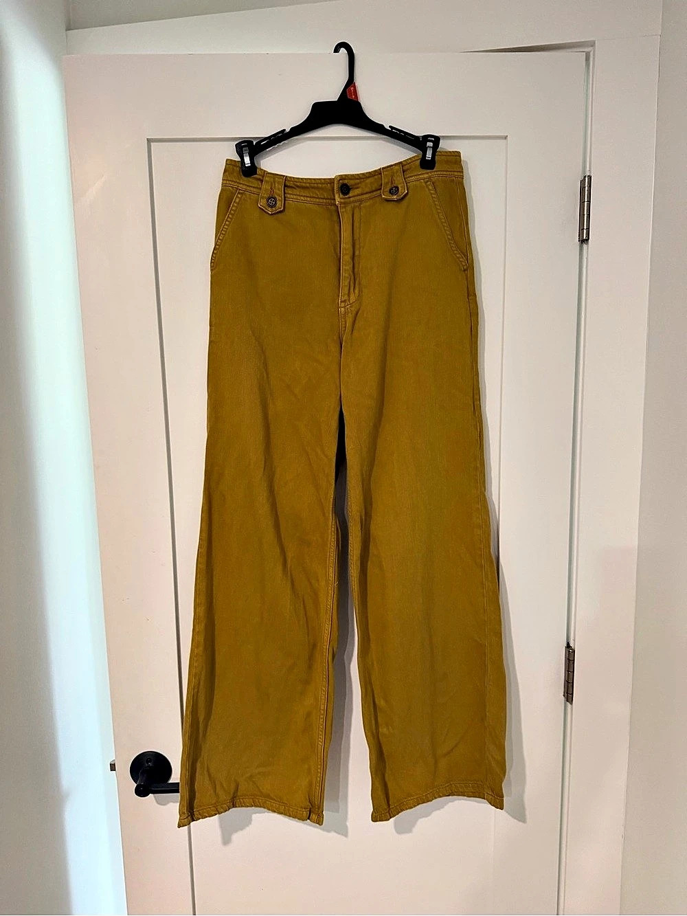 Pilcro Wide Leg Pants in Yellow